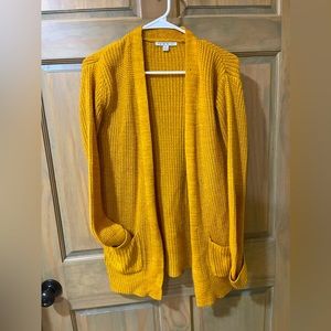 Mustard yellow cardigan. Size small.